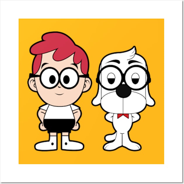 Mr Peabody and Sherman Wall Art by mighty corps studio